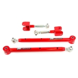 1978-1988 Monte Carlo UMI Tubular Adjustable Upper & Lower Rear Control Arm Kit, Red Image