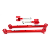 1978-1988 Monte Carlo UMI Adjustable Upper & Tubular Lower Rear Control Arm Kit, Red Image