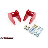 UMI 1978-1988 Chevrolet Bolt In Rear Lower Control Arm Relocation Kit, Red Image