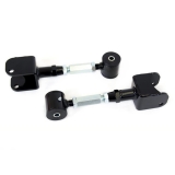 1973-1977 Chevelle UMI Tubular Rear Upper Control Arms, On Car Adjustable Poly Bushings, Black Image