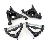 1978-1988 Monte Carlo UMI Front A-Arm Kit, Delrin Bushings, Standard Upper Ball Joints - Black Image