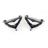 1978-1988 Cutlass UMI Tubular Front Upper A-Arms, 1&2 Inch Taller Ball Joints, Black Image