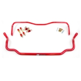 1978-1988 Monte Carlo UMI Solid Front & Rear Sway Bar Kit, 1.25 Inch Front & 1 Inch Rear, Red Image