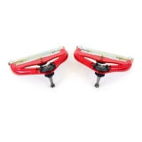 1978-1987 Grand Prix UMI Tubular Front Upper A-Arms, Adjustable, Standard Ball Joints, Red Image