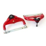 1978-1987 Regal UMI Tubular Front Upper A-Arms, Adjustable .5 Inch Taller Ball Joints, Red Image