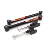 1968-1972 Chevelle UMI Tubular Rear Control Arm Kit - On-Car Adjustable Uppers, Black Image