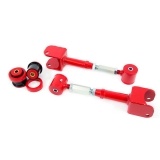 1965-1967 El Camino UMI Adjustable Upper Control Arms, Polyurethane Bushings, Rear End Bushings, Red Image