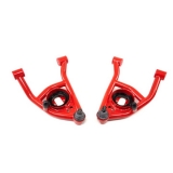1964-1972 Chevelle UMI Tubular Front Lower Control Arms, Poly Bushings, Red Image