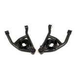 1964-1972 Chevelle UMI Tubular Front Lower Control Arms, Delrin Bushings, 0.5 Inch Taller Ball Joints, Black Image