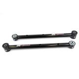 1964-1972 Chevelle UMI Tubular Rear Lower Control Arms, Poly Bushings/Roto Joint, Black Image
