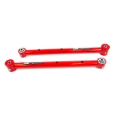 1964-1972 Chevelle UMI Tubular Rear Lower Control Arms, Poly Bushings/Roto Joint, Red Image