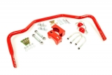 1970-1972 GM A-Body UMI 1-3/8 Inch Tubular Rear Drag Sway Bar, 3 Inch Rear End Housing, Bolt-on, Red Image