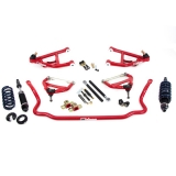 1971-1972 Chevelle UMI Corner Max Kit, Race & Street Handling, Stock Spindles - Red Image