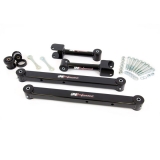 1973-1977 Chevelle UMI Upper & Lower Rear Control Arm Kit w/ Rear End Housing Bushings - Black Image