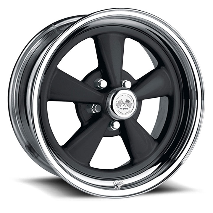 US Wheel Series 463 15x10 Black/Chrome Super Spoke, 5x4.75 Bolt Pattern