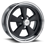 US Wheel Series 463 15x10 Black&Chrome Super Spoke, 5x4.75 Bolt Pattern, 4.25 BS, -32 Offset Image