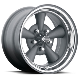 US Wheel Series 484 15x8 Gunmetal Supreme, 5x4.5/4.75/5 Bolt Pattern, 4.25 BS, -6 Offset Image