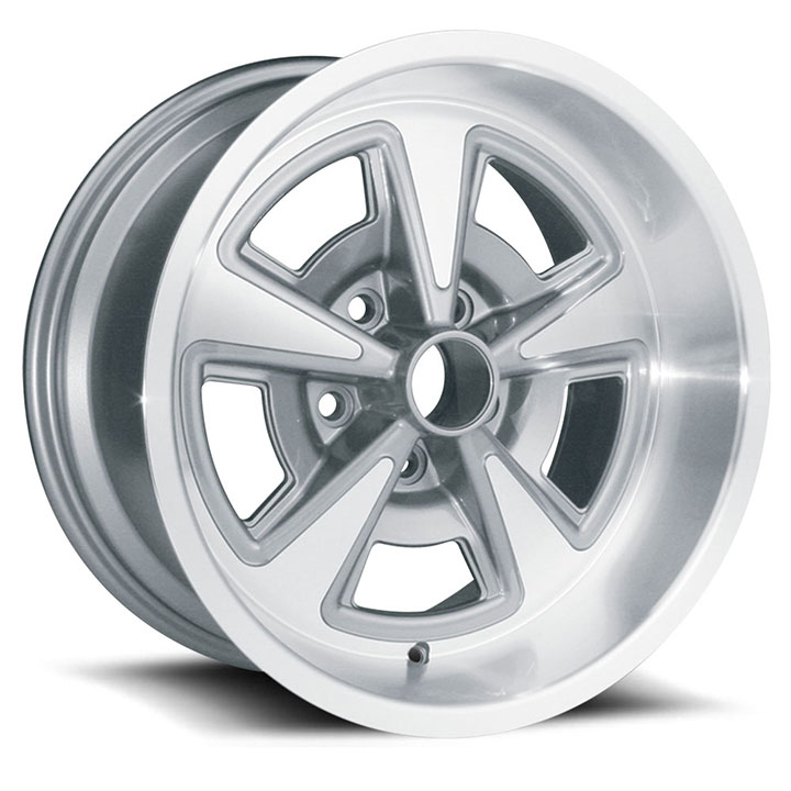 US Wheel Series 528 17x8 Gunmetal/Machined Pontiac Rally, 5x4.75 Bolt