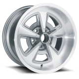 US Wheel Series 528 17x8 Gunmetal&Machined Pontiac Rally, 5x4.75 Bolt Pattern, 4.5 BS, 0 Offset Image