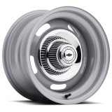 US Wheel Series 55 15x10 Silver Rallye, 5x4.5&5x4.75 Bolt Pattern, 4.25 BS, -32 Offset Image