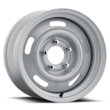 US Wheel Series 55 15x7 Silver Rallye, 5x4.5/5x4.75 Bolt Pattern, 4.25 BS, 6 Offset Image