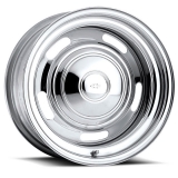 US Wheel Series 57 15x14 Chrome Rallye, 5x4.5/4.75 Bolt Pattern, 5 BS, -64 Offset Image