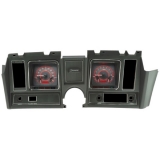 1969 Camaro Dakota Digital VHX Instrument System, Carbon Fiber Faces, Red Numbers Image