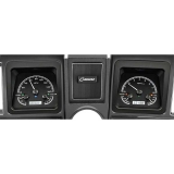 1969 Camaro Dakota Digital VHX Instrument System, Silver Alloy Faces, White Numbers Image