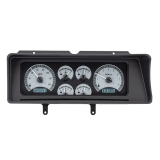 1978-1983 Malibu Dakota Digital VHX Instrument System Silver Alloy Face, White Lighting Sweep Dash Image