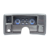 1978-1983 Malibu Dakota Digital VHX Instrument System, Carbon Fiber Faces, Blue Display Image