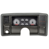 1978-1987 El Camino Dakota Digital VHX Instrument System, Silver Alloy Faces, Red Numbers Image