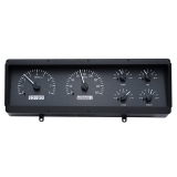 1978-1988 Cutlass Dakota Digital VHX Instrument System Black Alloy Face, White Lighting Image