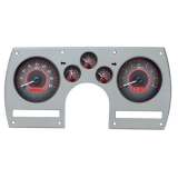 1982-1989 Camaro Dakota Digital VHX Instrument System, Carbon Fiber Faces, Red Numbers Image