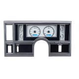 1984-1987 Regal, Regal & Grand National Dakota Digital VHX Instrument System, Silver Alloy Faces, Blue Number Image