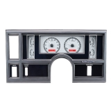 1984-1987 Regal, Regal & Grand National Dakota Digital VHX Instrument System, Silver Alloy Faces, Red Number Image
