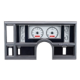 1984-1987 Regal, Regal & Grand National Dakota Digital VHX Instrument System, Silver Alloy Faces, Red Number Image