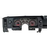 1990-1992 Camaro Dakota Digital VHX Instrument System Carbon Fiber Face, Red Lighting Image