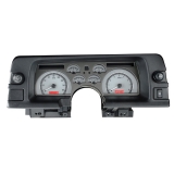 1990-1992 Camaro Dakota Digital VHX Instrument System Silver Alloy Face, Red Lighting Image