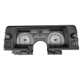 1990-1992 Camaro Dakota Digital VHX Instrument System Silver Alloy Face, White Lighting Image