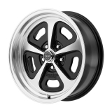 American Racing 500 MonoCast 1-Piece Wheel, 15x7 Gloss Black with Machined Lip Image