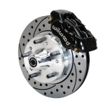 1967-1969 Camaro Wilwood Forged Dynalite Pro Front Brake Kit, Black Calipers, Black D&S Rotors Image