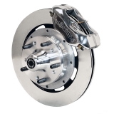 1970-1974 Monte Carlo Wilwood Forged Dynalite Big Front Brake Kit, Polished Calipers, Plain Rotors Image