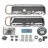 1964-1977 El Camino Big Block Valve Cover Kit OE Correct With Slant Image