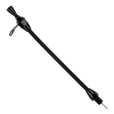 Lokar 1964-1977 El Camino Powerglide Black Braided Stainless Transmission Mounted Transmission Dipstick Image