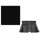 1970-1973 Camaro Carpet Set 80/20 Looped for Auto without Tail Black 01: 2696-70-01 BLACK Image