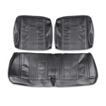 Product 1965 Chevrolet Front Split Bench Seat Covers, Black Image