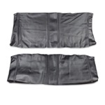 Product 1967 Chevrolet Standard Rear 2 Door Sedan Seat Covers, Black Image