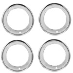 Product 1962-1987 Chevrolet Rally Wheel Trim Rings Kit 15 X 7 With Bowtie 2.75 Inch Deep Image