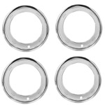 Product 1962-1987 Chevrolet Rally Wheel Trim Rings Kit 15 X 8 With Bowtie 3.25 Inch Deep Image