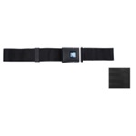 Product 1964-1977 Chevrolet GM Plastic Push Button Lap Seat Belt All Black Image